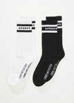 Create Not Destroy Socks Two Pack  Black / White