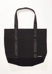 Outline Recycled Oversized Tote Bag - Black