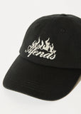 Inferno Recycled Panelled Cap Black