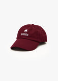 Afends Burnin Recycled Six Panel Cap Burgundy