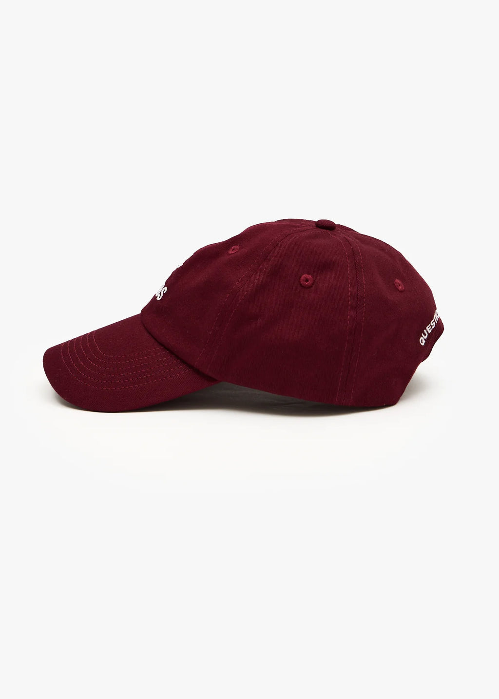 Afends Burnin Recycled Six Panel Cap Burgundy
