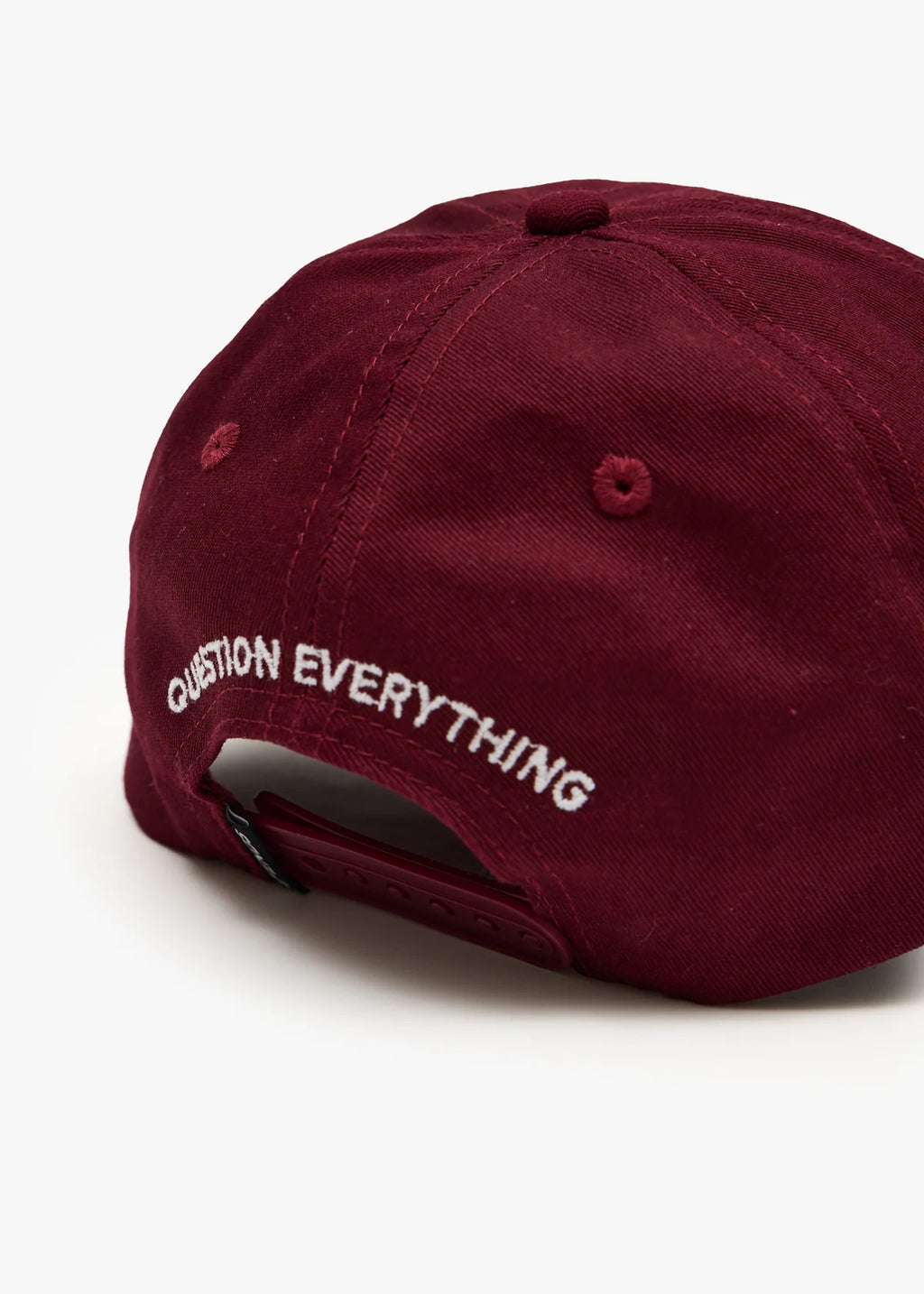 Afends Burnin Recycled Six Panel Cap Burgundy