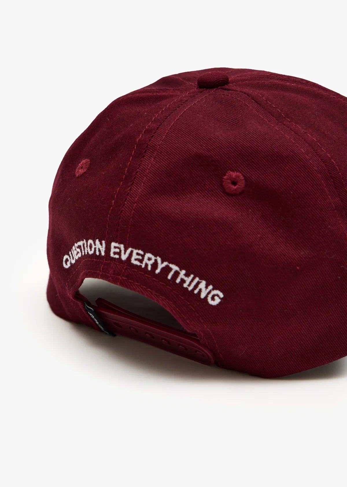 Afends Burnin Recycled Six Panel Cap Burgundy