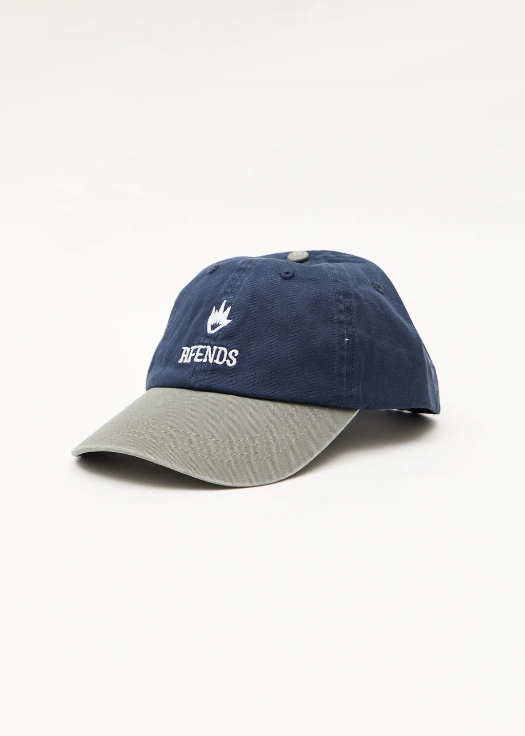 Afends Burnin Recycled Six Panel Cap - Deep Sea / Sycmore