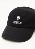 Afends Burnin Recycled Six Panel Cap Stone Black