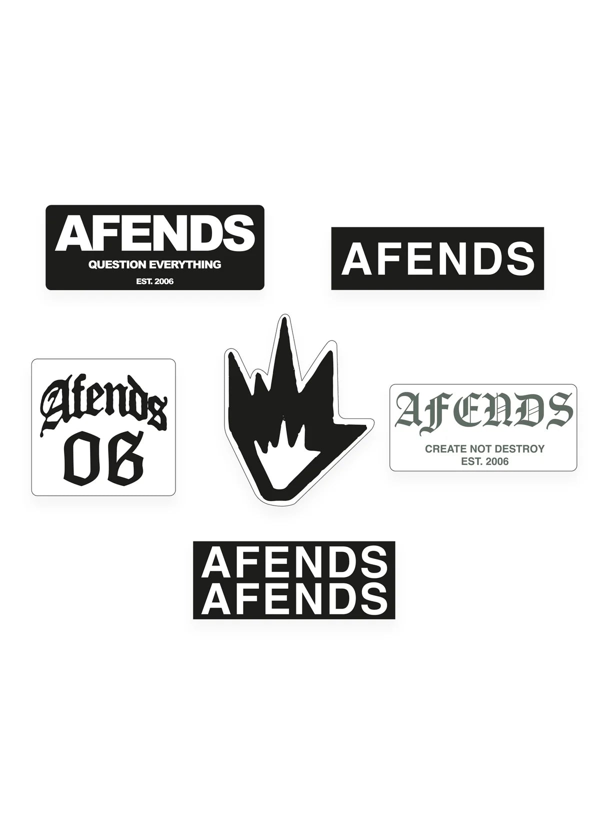 Afends Recall Sticker Pack - Multi