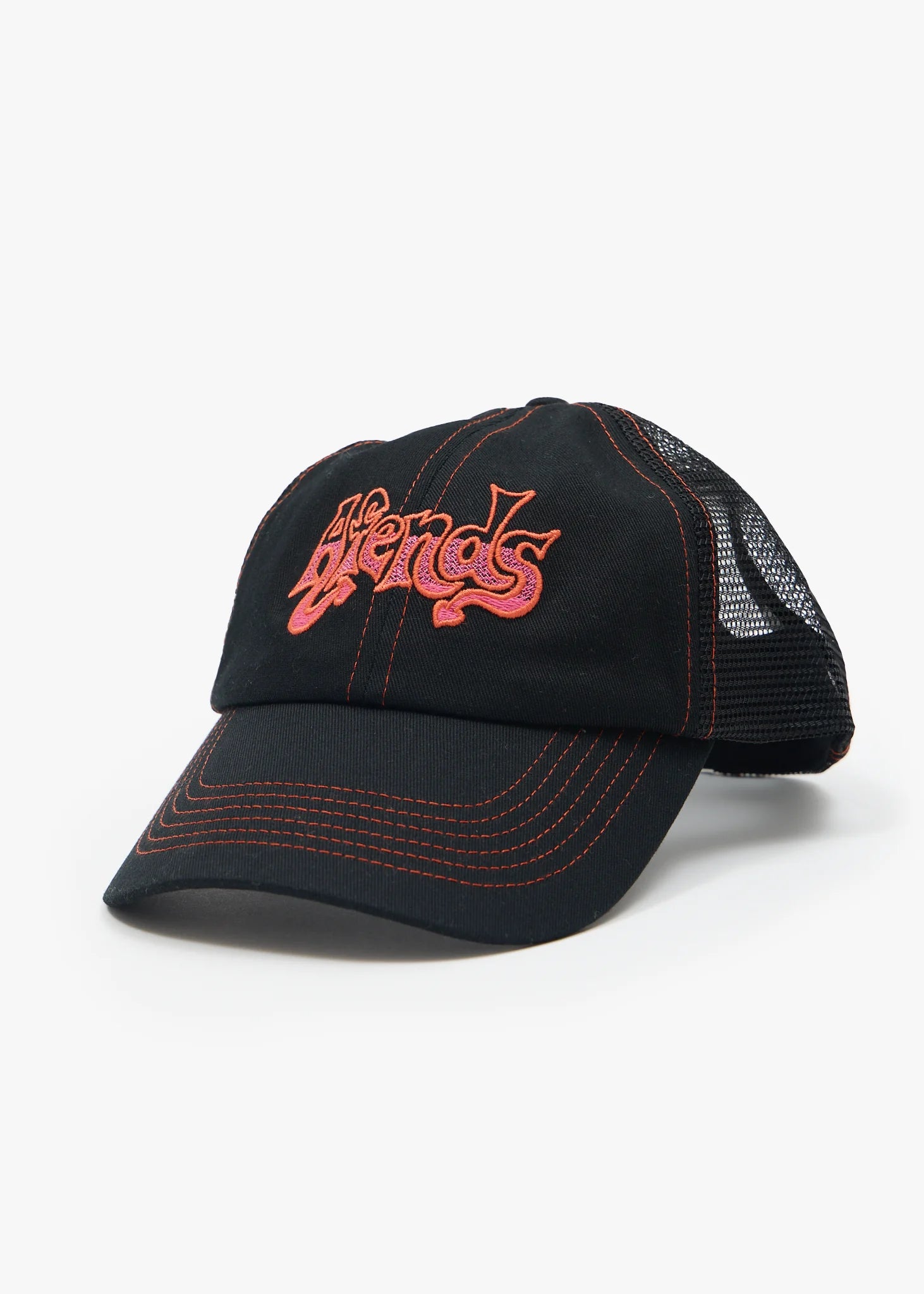 Afends Splash Recycled Six Panel Mesh Cap - Black