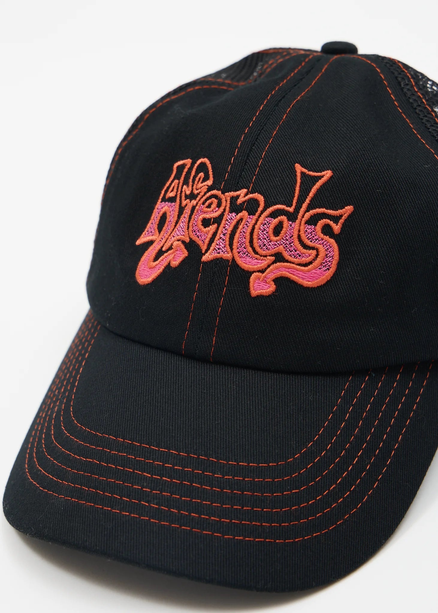 Afends Splash Recycled Six Panel Mesh Cap - Black