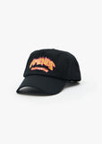 Afends Flame On Recycled Five Panel Cap - Black