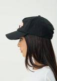 Afends Flame On Recycled Five Panel Cap - Black