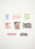 Afends Drop Zone Sticker Pack - Multi