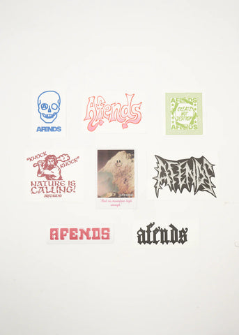 Afends Drop Zone Sticker Pack - Multi