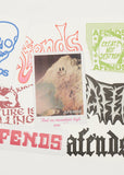 Afends Drop Zone Sticker Pack - Multi