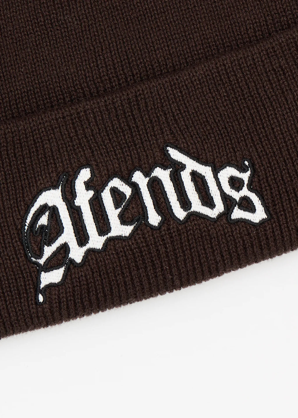 Afends Home Recycled Cuffed Beanie - Coffee