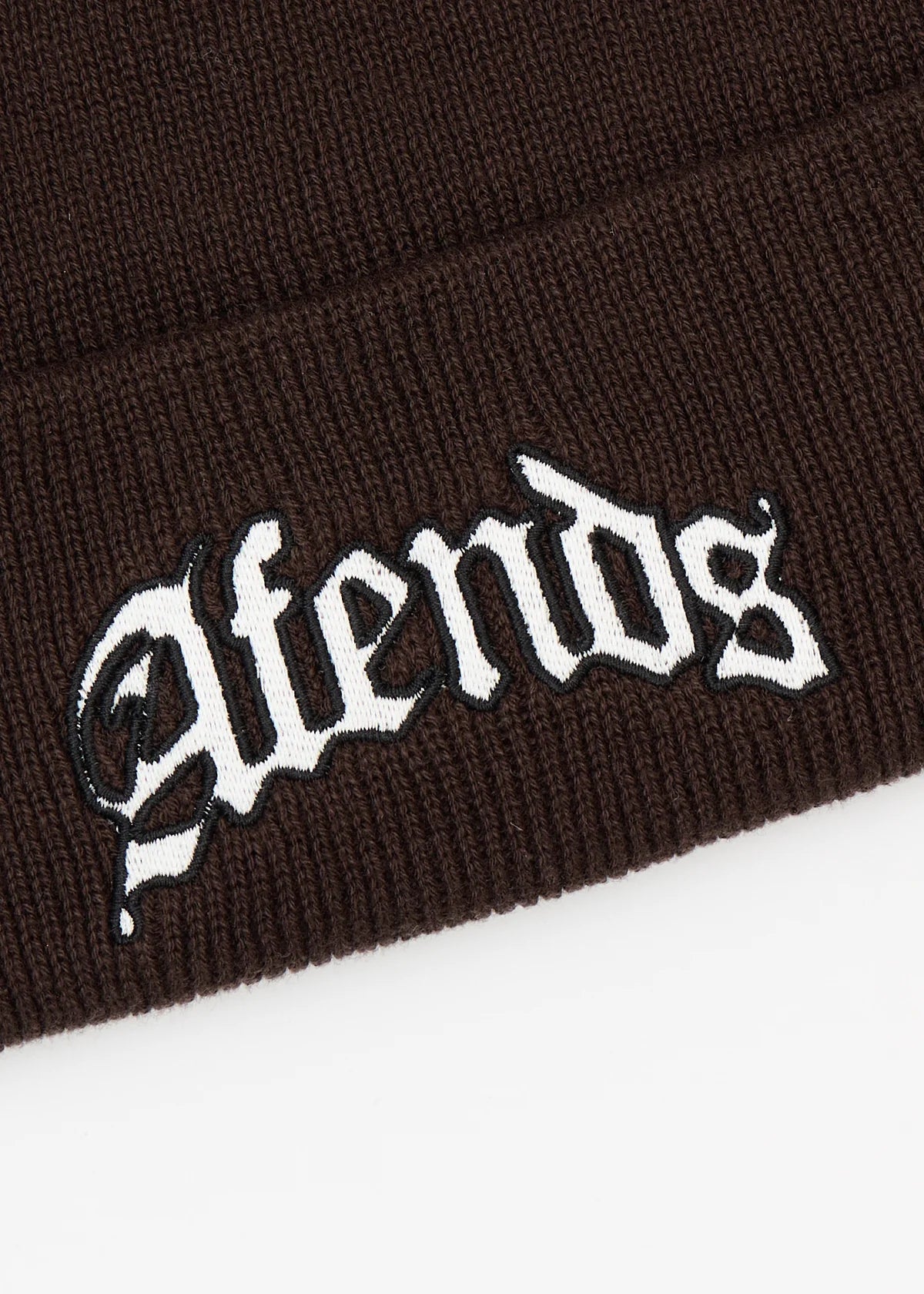 Afends Home Recycled Cuffed Beanie - Coffee