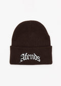 Afends Home Recycled Cuffed Beanie - Coffee