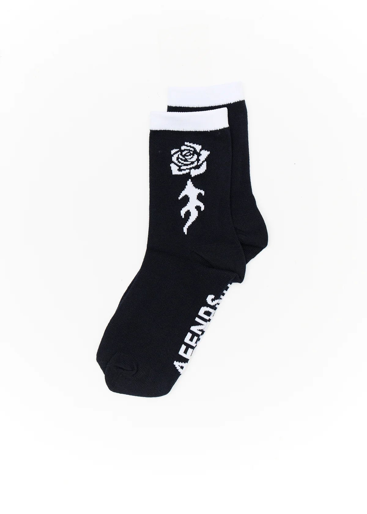 Afends Desert Rose Recycled Two Pack Socks - White / Navy