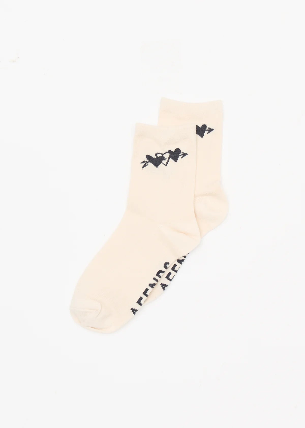 Afends Rise Recycled Two Pack Socks - Moonbeam / Stone Black