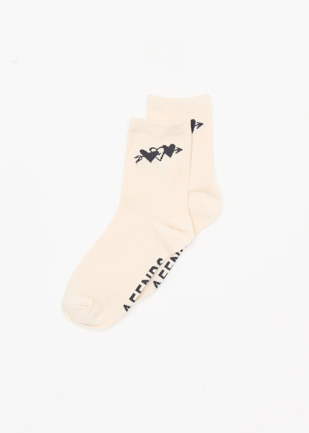 Afends Rise Recycled Two Pack Socks - Moonbeam / Stone Black