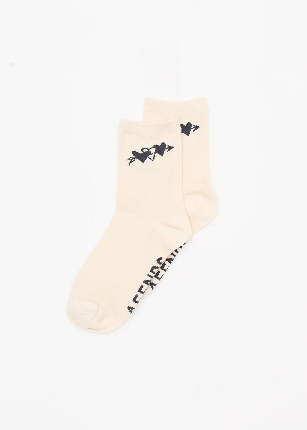 Afends Rise Recycled Two Pack Socks - Moonbeam / Stone Black