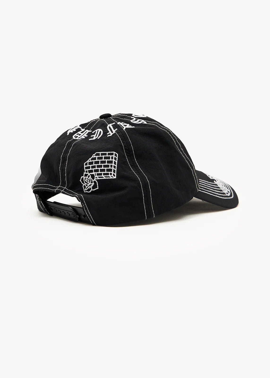 Afends Motor Recycled Six Panel Cap Black