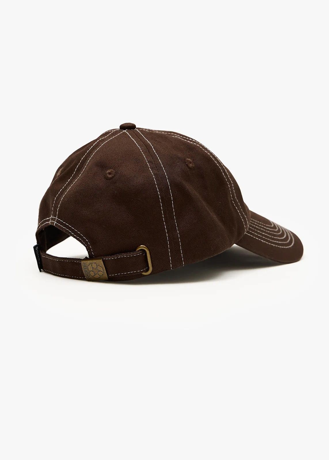 Afends Breathe Recycled Six Panel Cap - Coffee