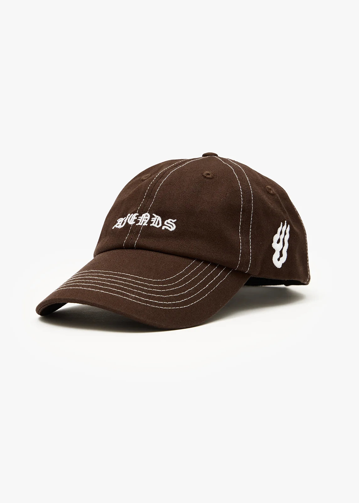 Afends Breathe Recycled Six Panel Cap - Coffee