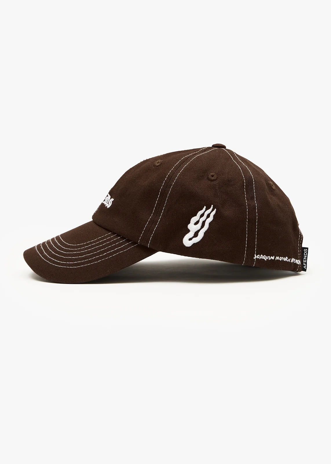 Afends Breathe Recycled Six Panel Cap - Coffee