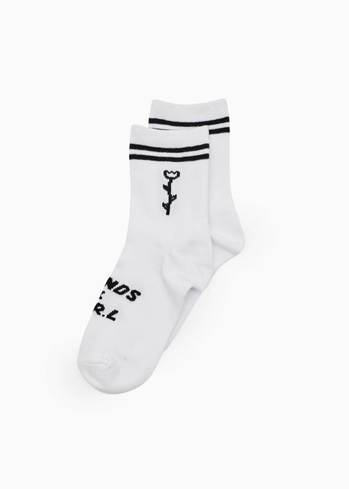Afends Double Vision Recycled Two Pack Socks - Black / White