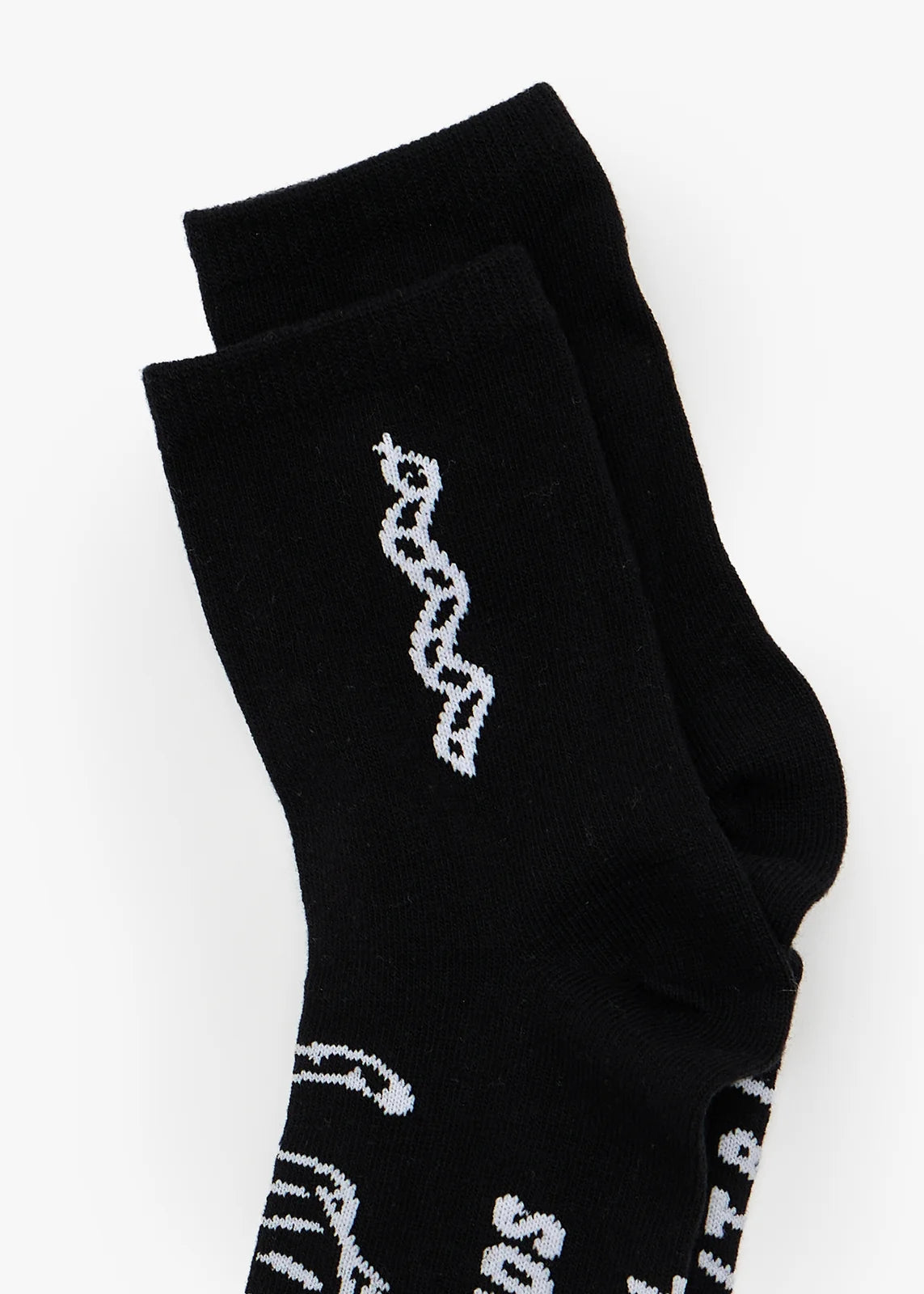 Afends Double Vision Recycled Two Pack Socks - Black / White