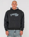 Rusty Monty Zip Through Fleece Hoodie