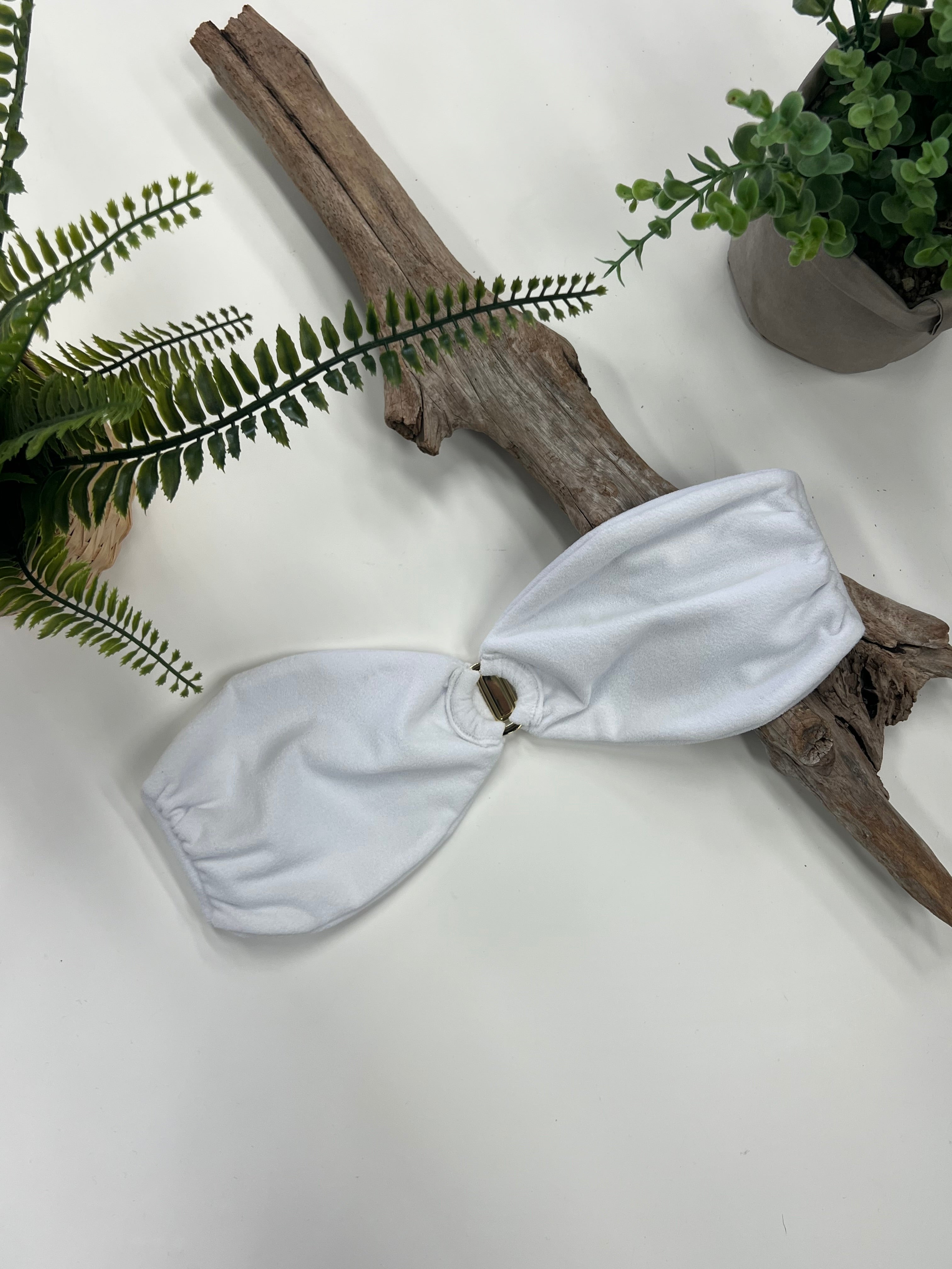 Tsunami Swim One Mile Bandeau White