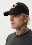 Afends Bloom Panelled Cap - Black / Tan