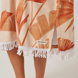 Ocean & Earth Ladies Palm Zip Front Hooded Poncho