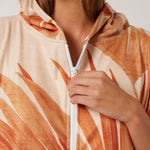 Ocean & Earth Ladies Palm Zip Front Hooded Poncho