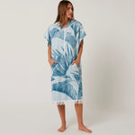 Ocean & Earth Ladies Palm Zip Front Hooded Poncho