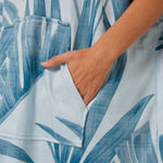 Ocean & Earth Ladies Palm Zip Front Hooded Poncho
