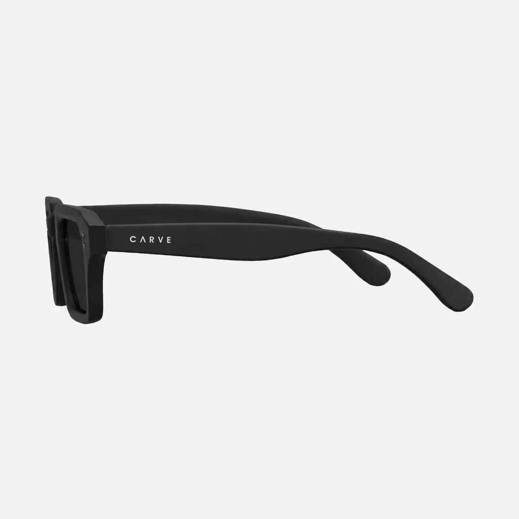Carve Anyways Matte Black Recycled Frame Grey Polarized Lens