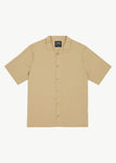 Daily Hemp Cuban Short Sleeve Shirt - Camel