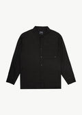 Afends Everyday Hemp Cuban Long Sleeve Shirt Black