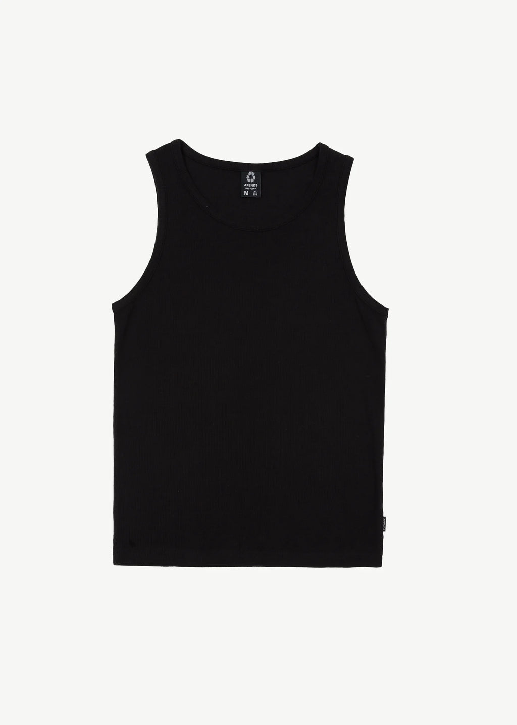 Afends Paramount Recycled Rib Singlet Black