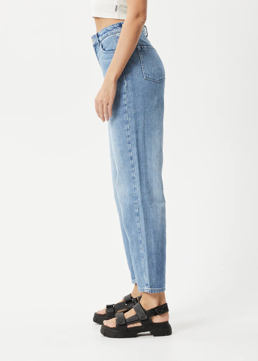 Afends Shelby Hemp Denim Wide Leg Jean Long