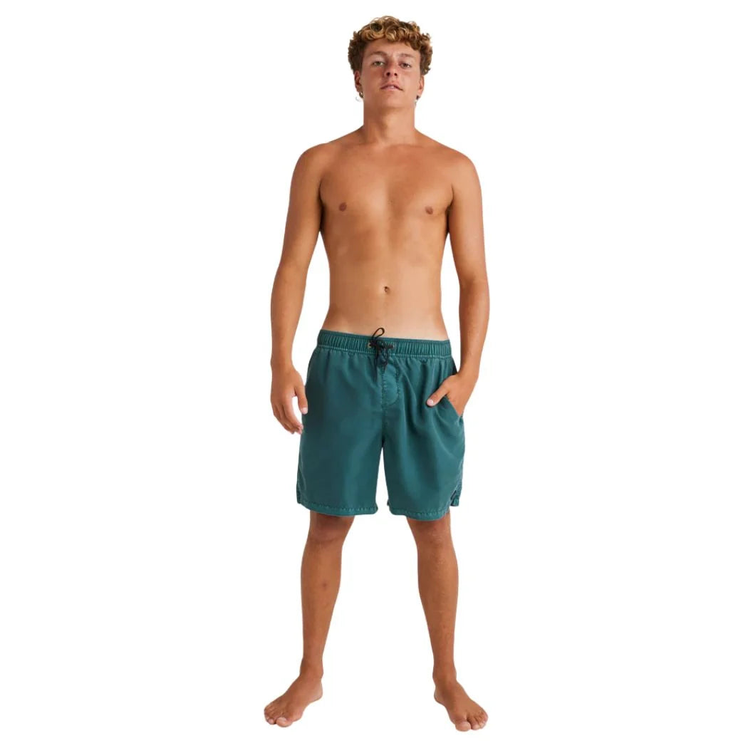 Billabong All Day Overdyed Layback Boardshorts Marine Green