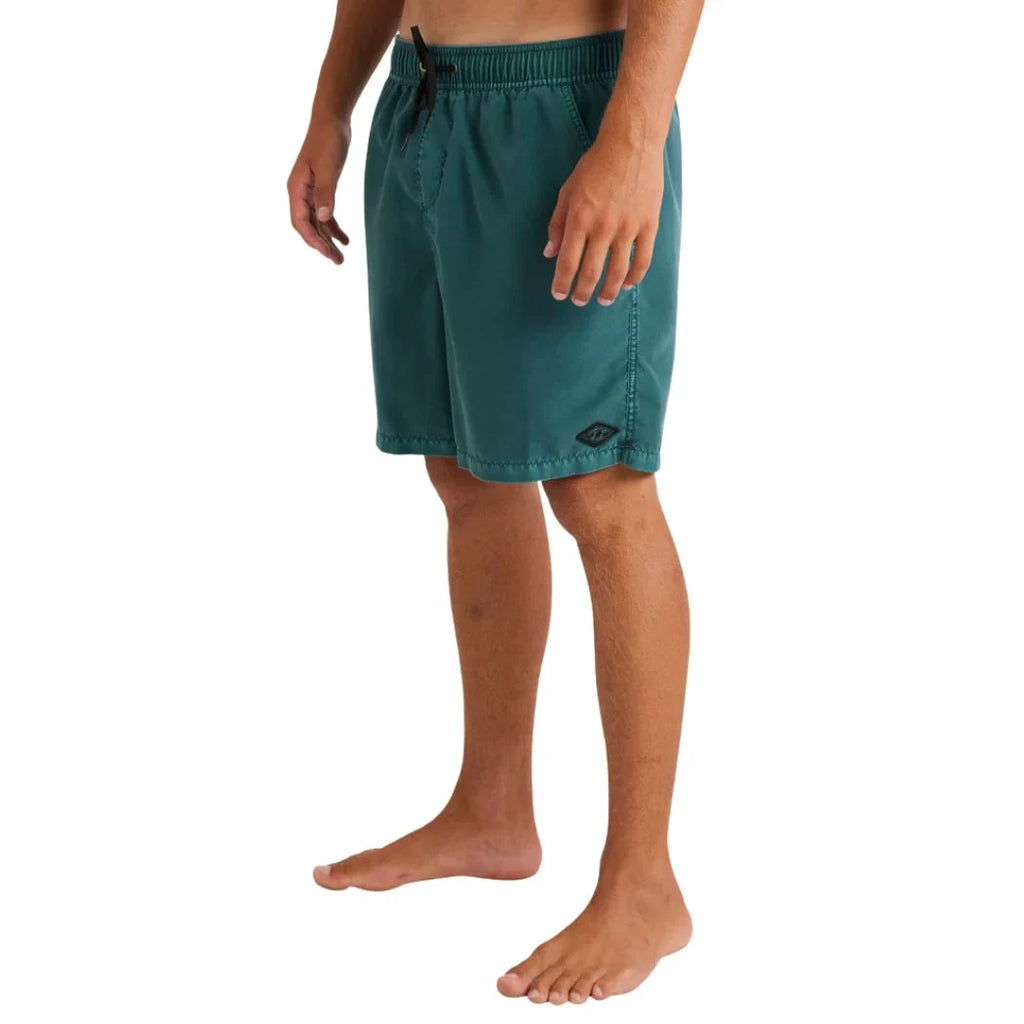Billabong All Day Overdyed Layback Boardshorts Marine Green