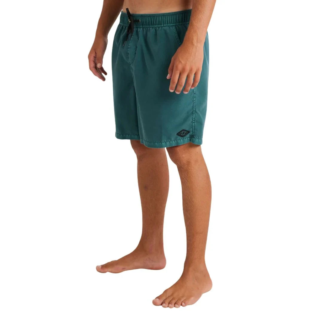Billabong All Day Overdyed Layback Boardshorts Marine Green