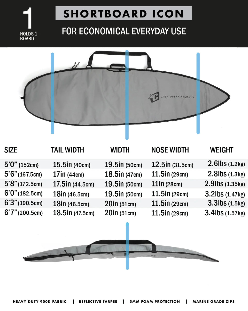 Creatures Of Leisure Shortboard Icon 6'3"