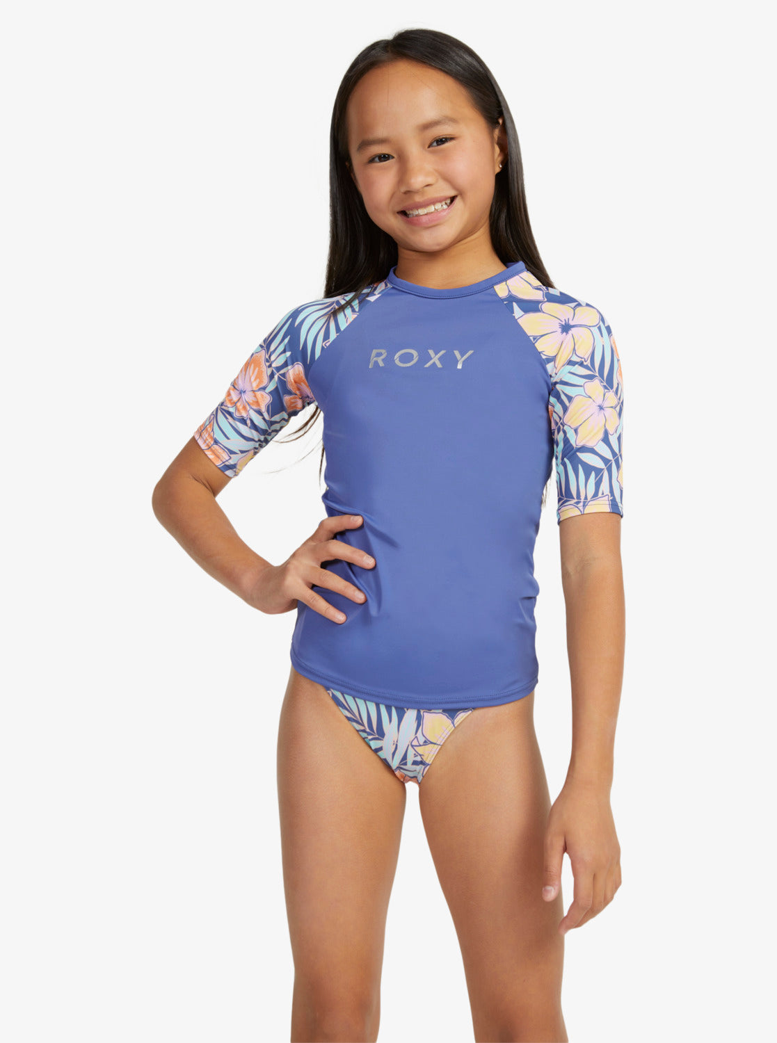 Roxy Funky Palm SS UPF 50 Surf T-Shirt Girls 6-16