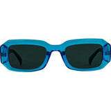 Asher Gloss Crystal Cyan Sunglasses