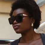 Yoshi Gloss Black Gold Grey Polarized