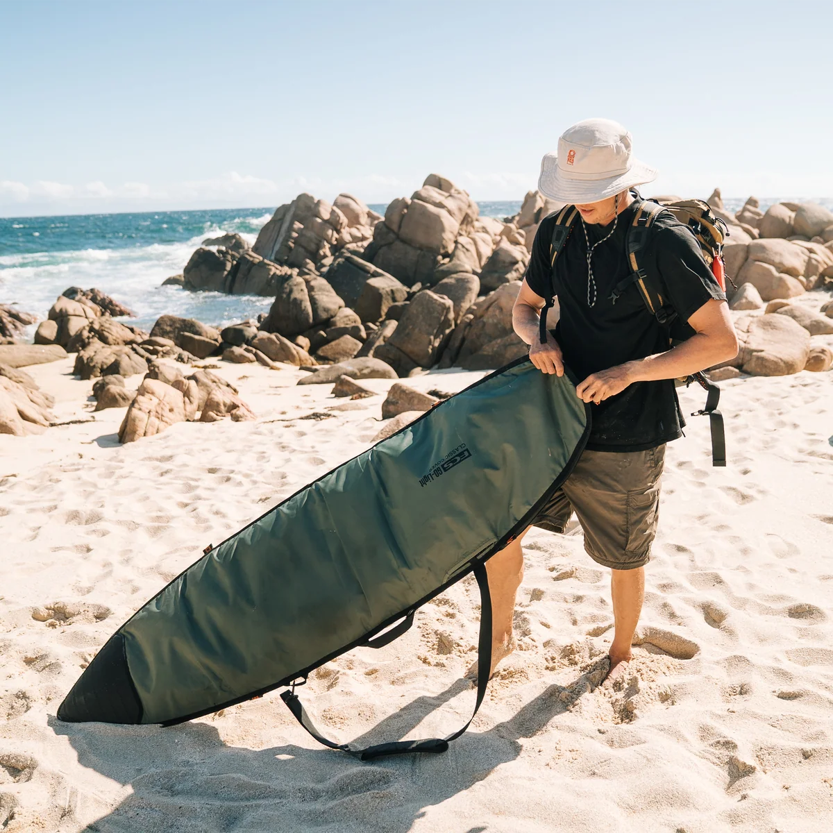 FCS Classic Cover Shortboard 6'3" Alpine